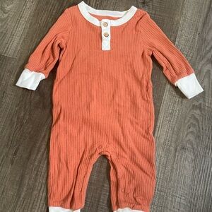 Cat & Jack Orange Ribbed Kids one piece